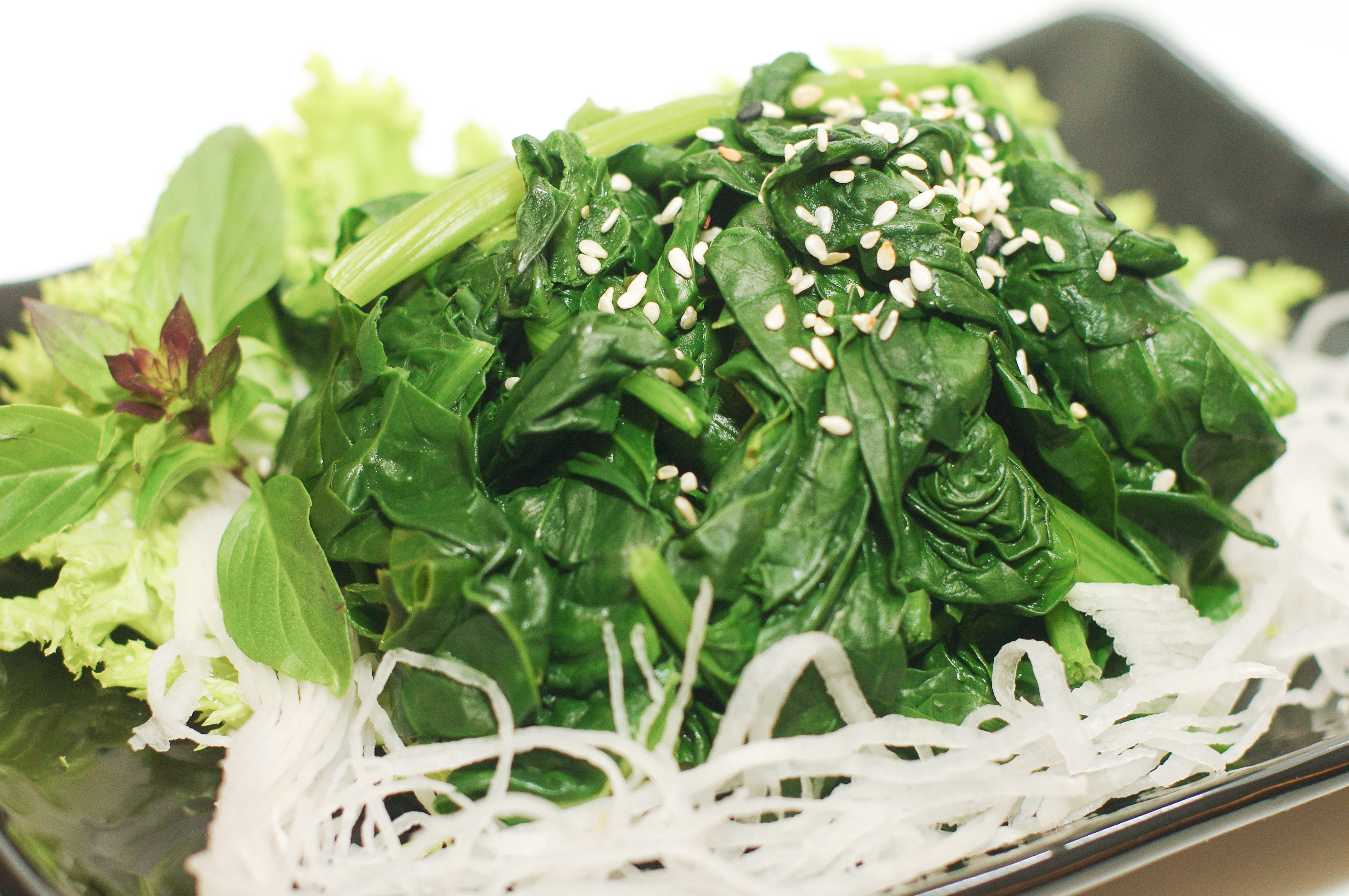 Spinat Salat (vegetarisch)